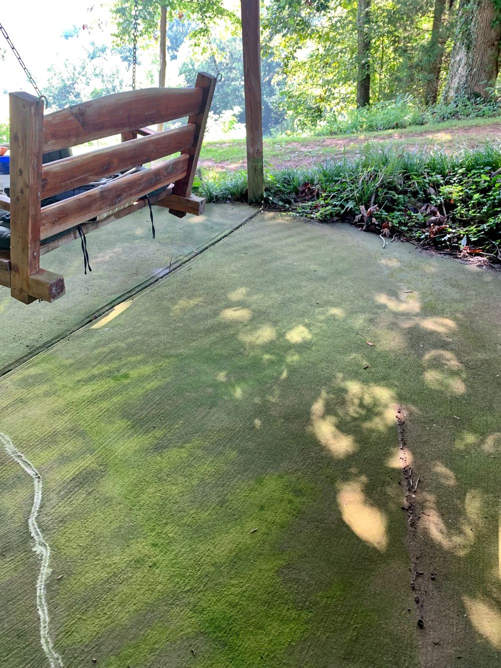 Shady concrete makeover in afton tn